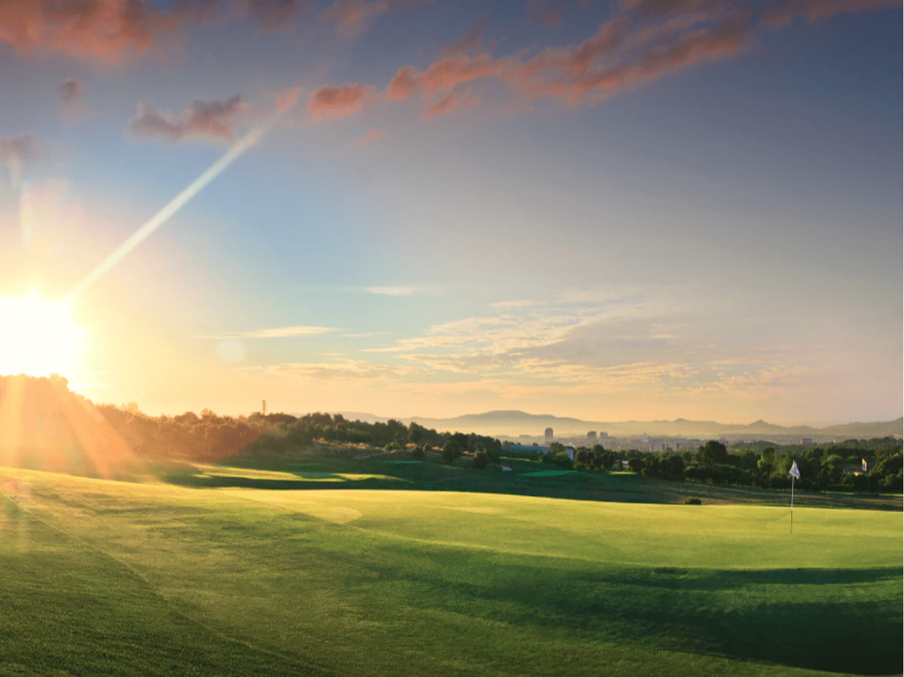 Imagen de un green del campo de golf
