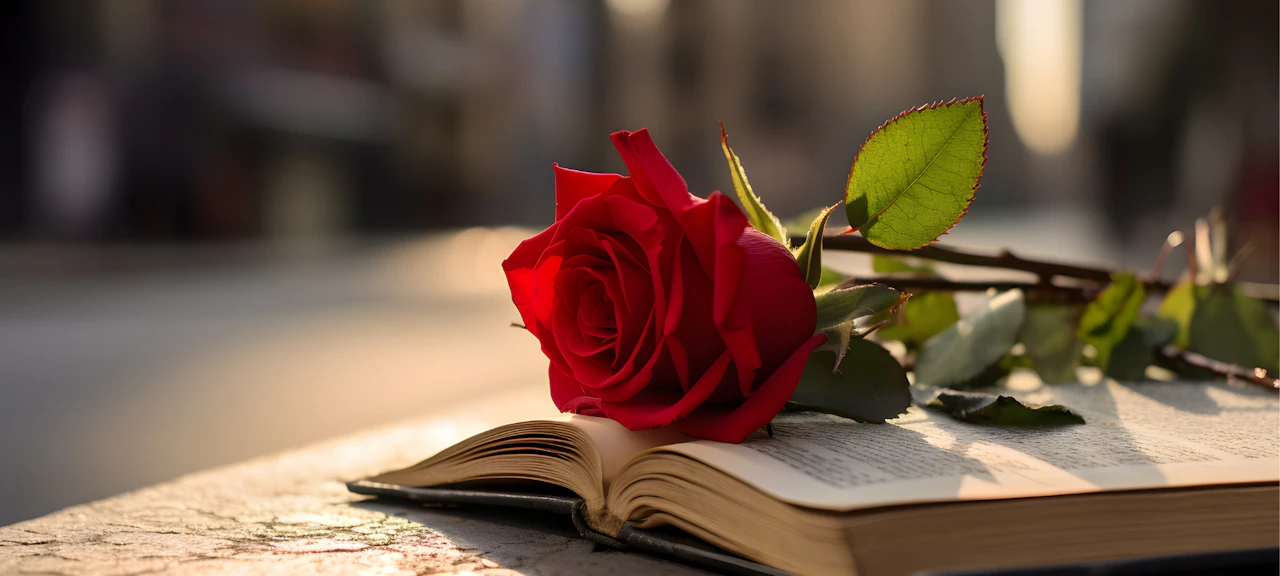 Rosas rojas y un libro: los s&iacute;mbolos tradicionales de Sant Jordi en Barcelona