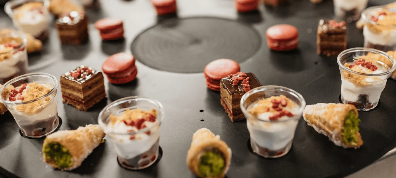 Gastronomy at an event at Marina Port Vell